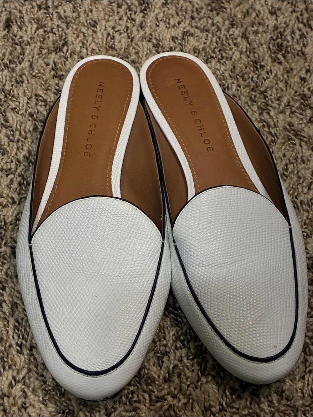Women's White Slip-On Loafers